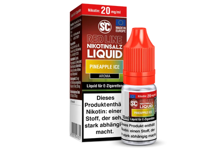 SC Red Line Pineapple Ice Nikotinsalz Liquid 10ml für E-Zigaretten