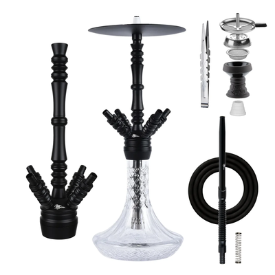 Jookah Underground Shisha Komplettset Black mit 4 Anschlüssen