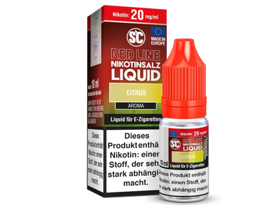 SC Red Line Citrus Nikotinsalz Nikotinsalz Liquid 10ml für E-Zigaretten