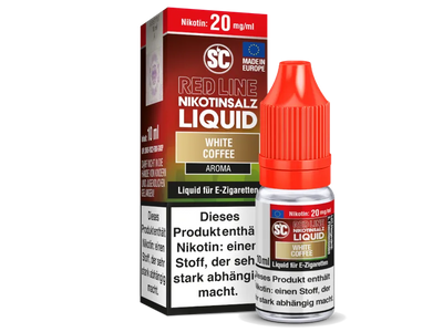 SC Red Line White Coffee Nikotinsalz Liquid 10ml für E-Zigaretten