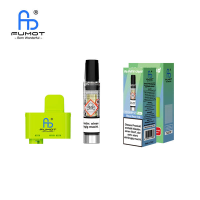 RandM Tornado Big Puff Pod Set Blue Razz Ice 10ml Nikotinsalz 20mg/ml