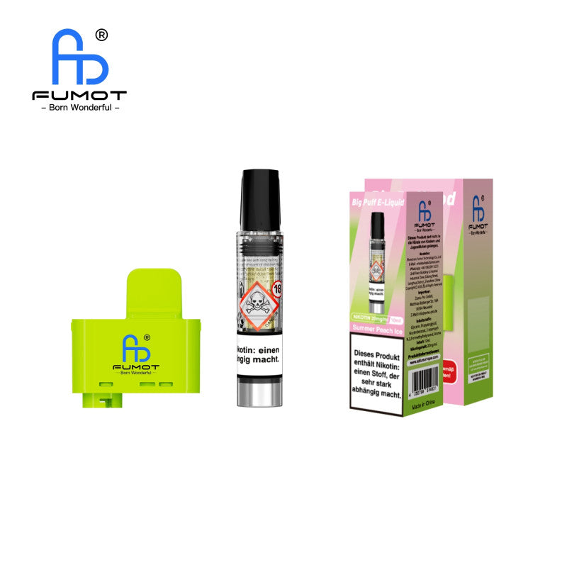 RandM Tornado Big Puff Pod Set Summer Peach Ice 10ml Nikotinsalz 20mg/ml