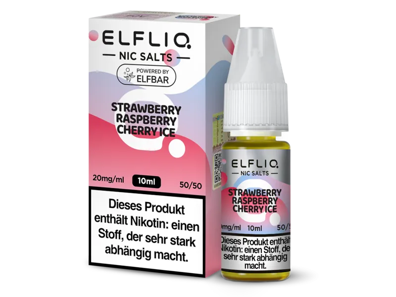 ElfLiq Strawberry Raspberry Cherry Ice - Nikotinsalz Liquid 10ml