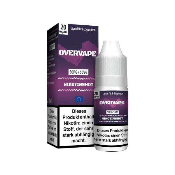 Overvape Nikotinsalz Shot 10ml für DIY E-Liquid Mischungen