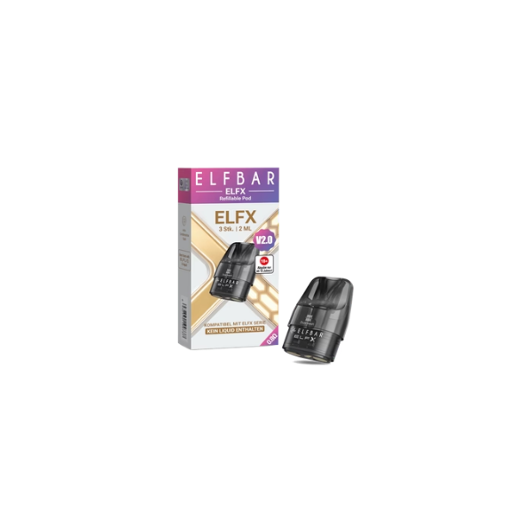 Elfbar ELFX Ersatz-Pod 0.8 Ohm für intensiven Dampfgenuss