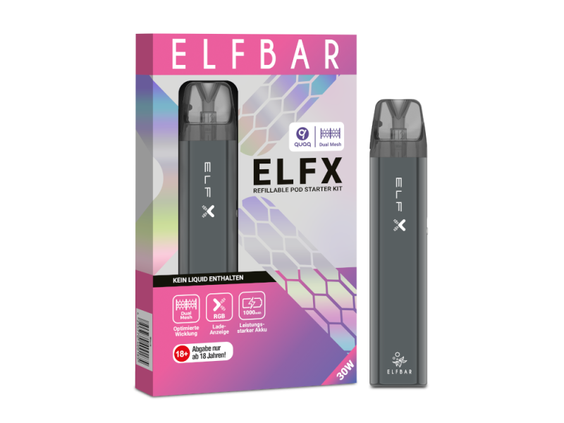 Elfbar ELFX Open Pod System E-Zigarette 1000mAh