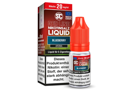 SC Red Line Blueberry Nikotinsalz Liquid 10ml für E-Zigaretten