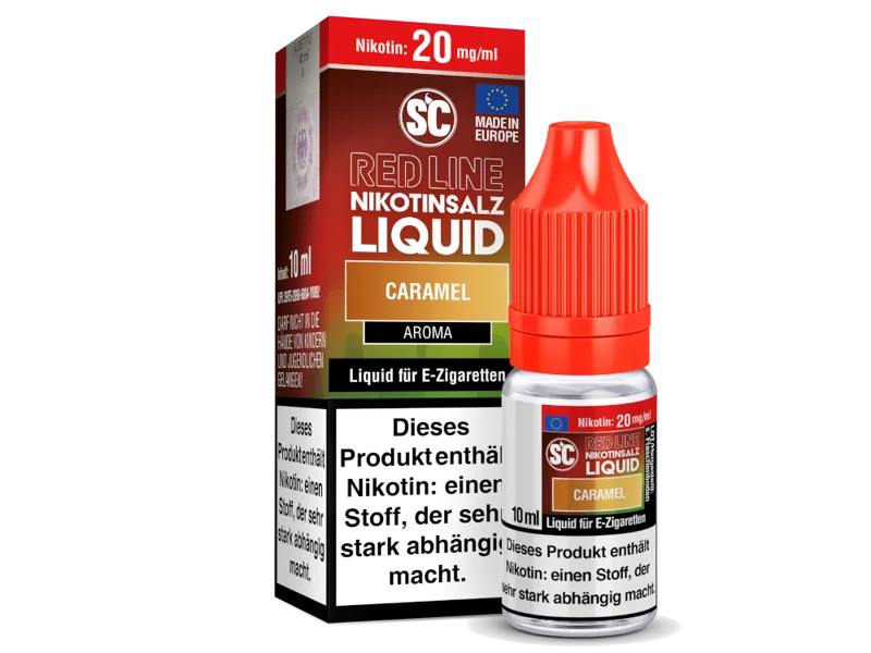 SC Red Line Caramel Nikotinsalz Liquid 10ml für E-Zigaretten