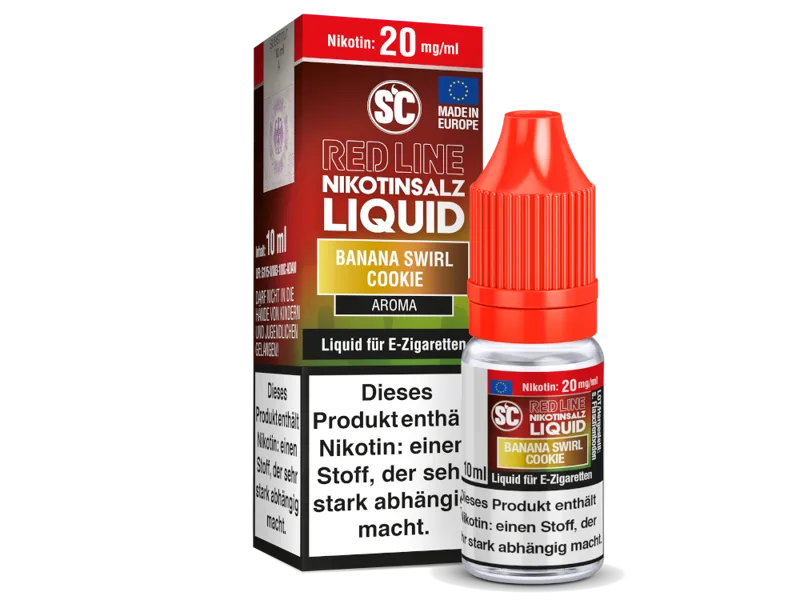 SC Red Line Banana Swirl Cookie Nikotinsalz Liquid 10ml für E-Zigaretten