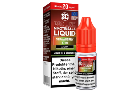 SC Red Line Strawberry Kiwi Nikotinsalz Liquid 10ml für E-Zigaretten