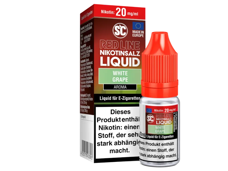 SC Red Line White Grape Nikotinsalz Liquid 10ml für E-Zigaretten